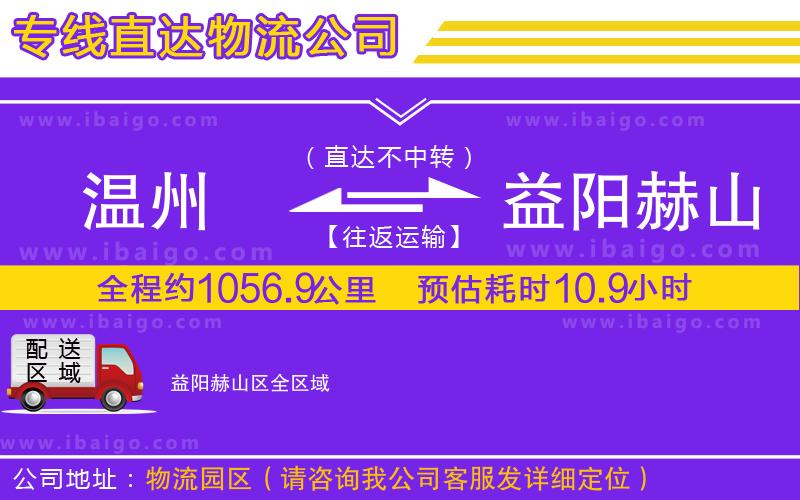 溫州到益陽赫山區(qū)貨運(yùn)公司